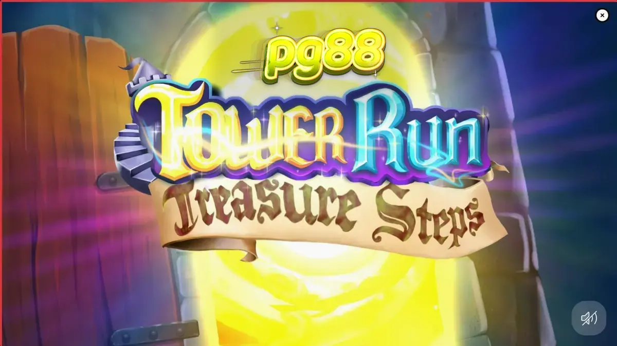 Interface do slot Tower Run Treasure Steps com Bob escalando a torre